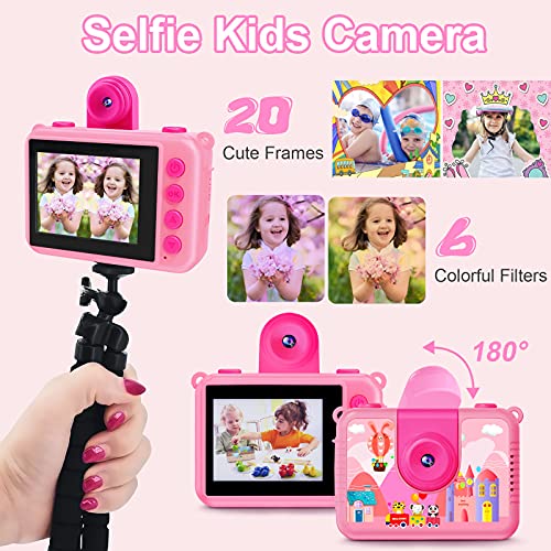 Waterproof Camera - Underwater Camera Birthday Gifts for Girls Boys Children Digital Action Camera with 32GB SD Card, Pool Toys for Kids Age 4 5 6 7 8 10