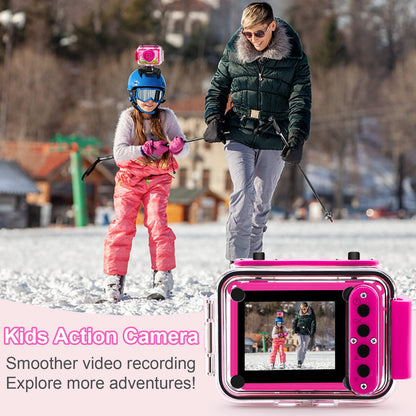 Waterproof Camera - Underwater Camera Birthday Gifts for Girls Boys Children Digital Action Camera with 32GB SD Card, Pool Toys for Kids Age 4 5 6 7 8 10