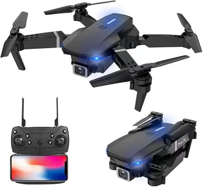 Drones with Camera for Adults Beginners Kids,Foldable Drone with 1080P HD Camera, RC Quadcopter - FPV Live Video, Altitude Hold, Headless Mode,