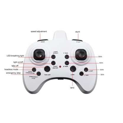 Mini Drone RC Quadcopter with Function Auto Hover LED Breathing Light One-key Take-off and Landing